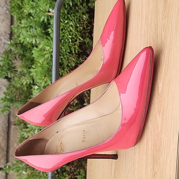 Christian Louboutin Kate Vibrant Pink Heels Size 40.5 - Picture 3 of 13